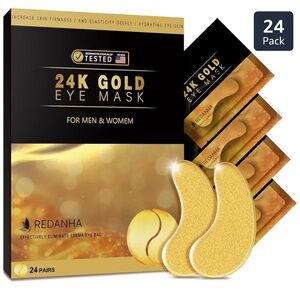 24K Gold Eye Mask 24 Pairs